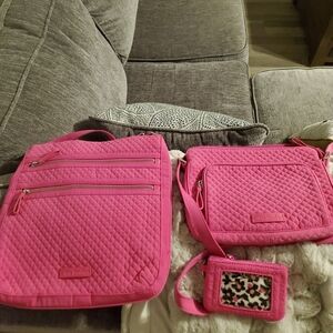 Vera Bradley Pink Quilted Backpack